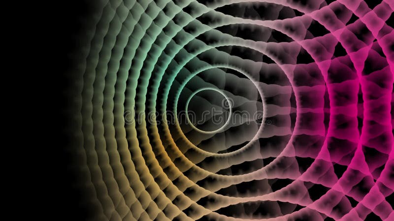 Fondo de animación concéntrica de racionación de círculo. bucle mínimo y multicolor. sólo déjelo en su proyecto. libre illustration