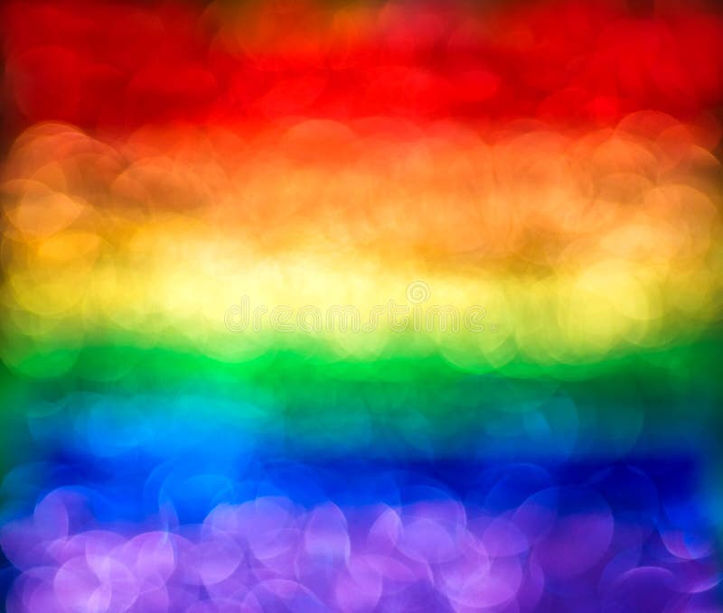 Fondo de arco iris abstracto borroso de bokeh multicolor. indicador lgbt imágenes de archivo libres de regalías