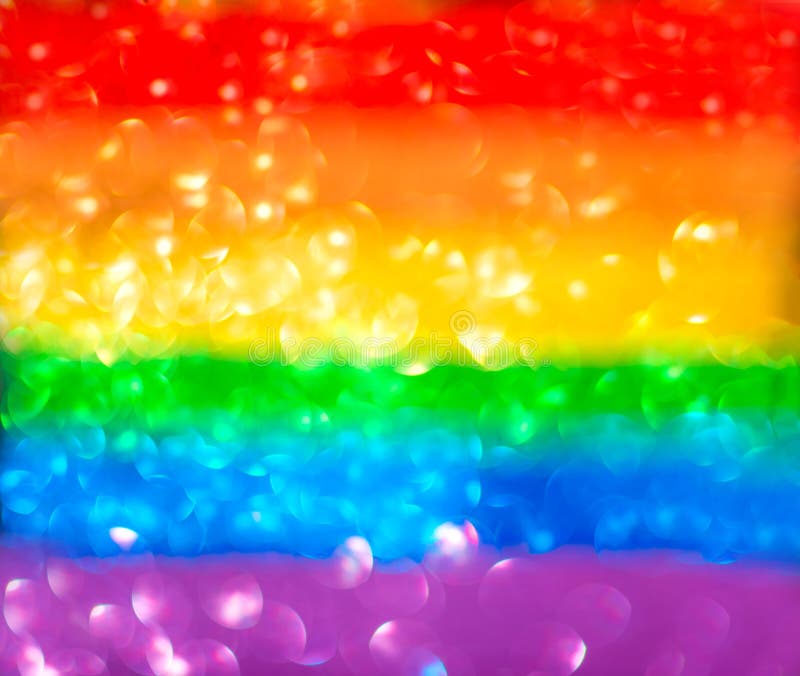 Fondo de arco iris abstracto borroso de bokeh multicolor. indicador lgbt fotos de archivo libres de regalías