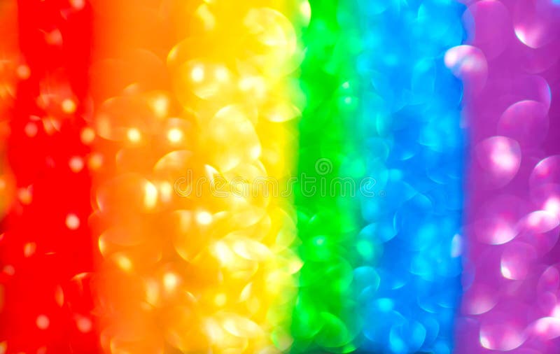 Fondo de arco iris abstracto borroso de bokeh multicolor. indicador lgbt fotografía de archivo