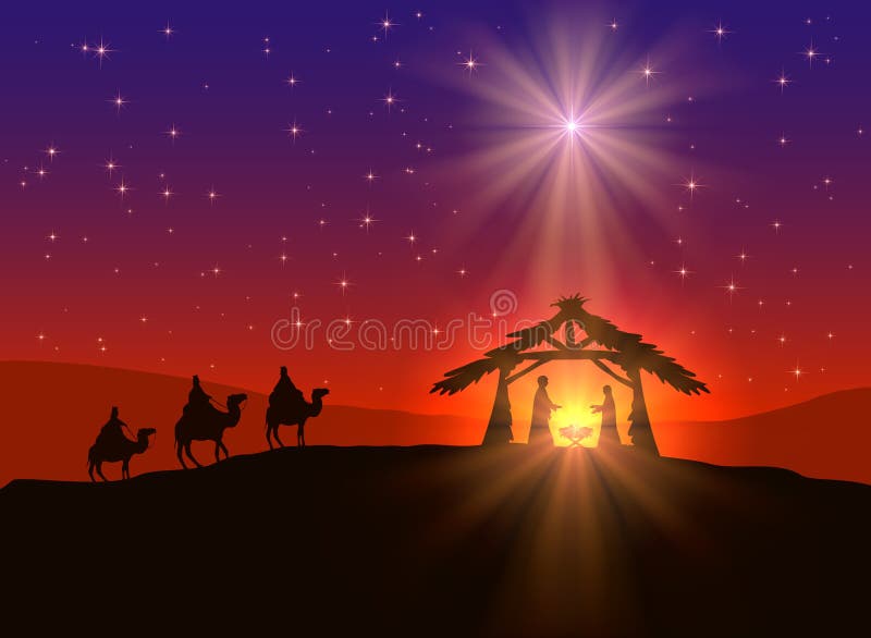 Fondo de Christian Christmas con la estrella libre illustration Fondo de Christian Christmas con la estrella libre illustration