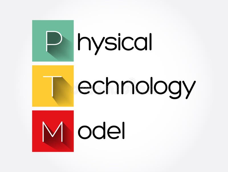 Fondo De Concepto De Modelo De Tecnología Física Ptm Stock de ilustración -  Ilustración de siglas, sistema: 207370578
