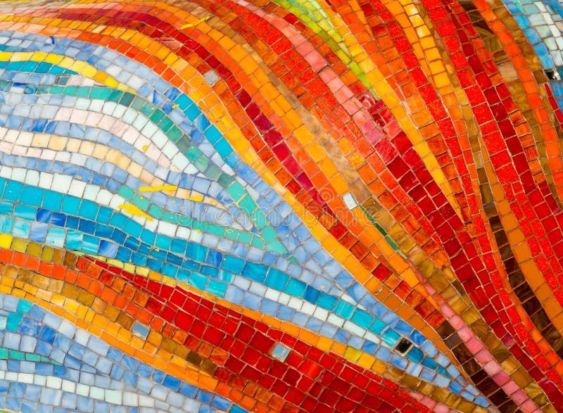 Fondo de cristal colorido de la pared del mosaico