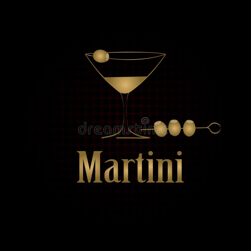 Fondo de cristal del menú del diseño de Martini ilustración del vector Fondo de cristal del menú del diseño de Martini ilustración del vector