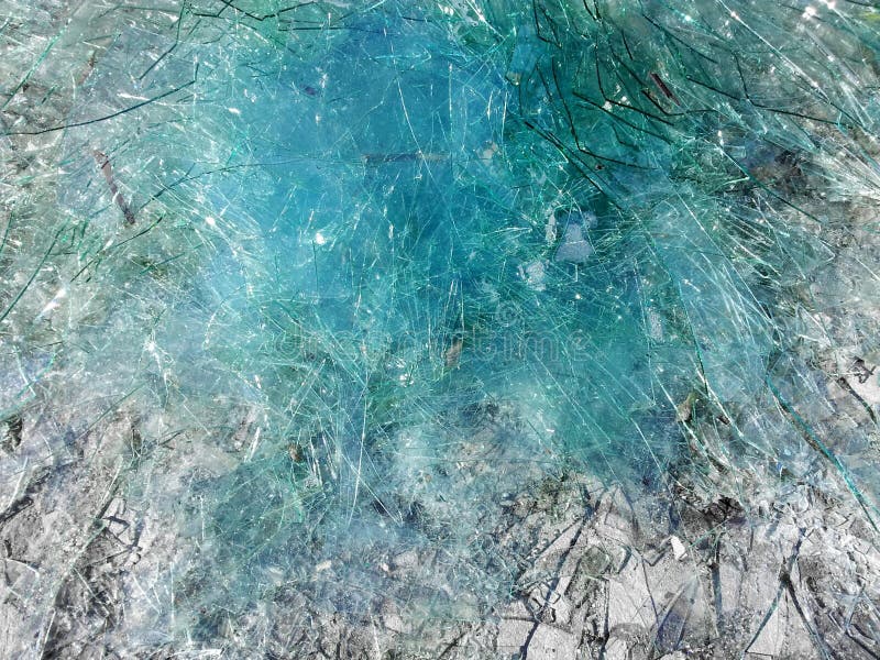 Fondo de cristal roto azul foto de archivo Fondo de cristal roto azul foto de archivo