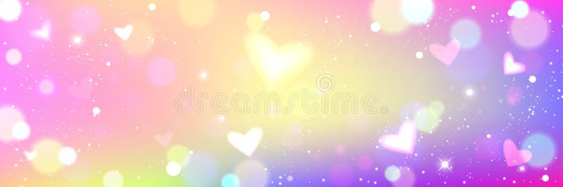 Fondo de gradiente de arcoiris pastoral con brillo stock de ilustración