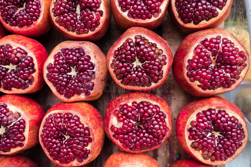 Granadas Abiertas Granada Comprimida Machacada De Las Granadas Granada