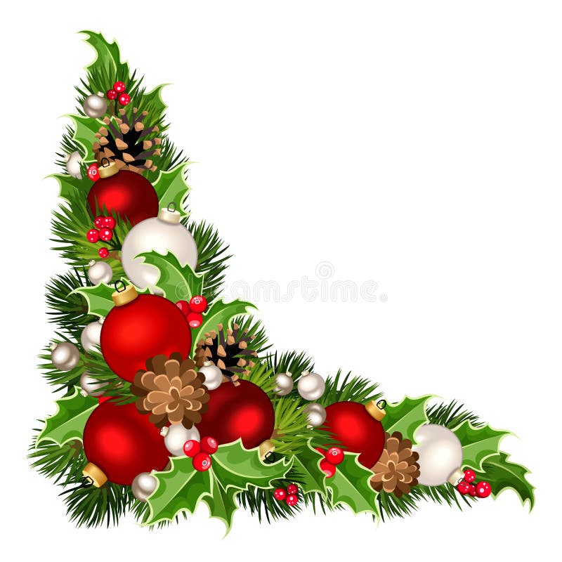 Fondo de la esquina decorativo de la Navidad Ilustración del vector libre illustration Fondo de la esquina decorativo de la Navidad Ilustración del vector libre illustration