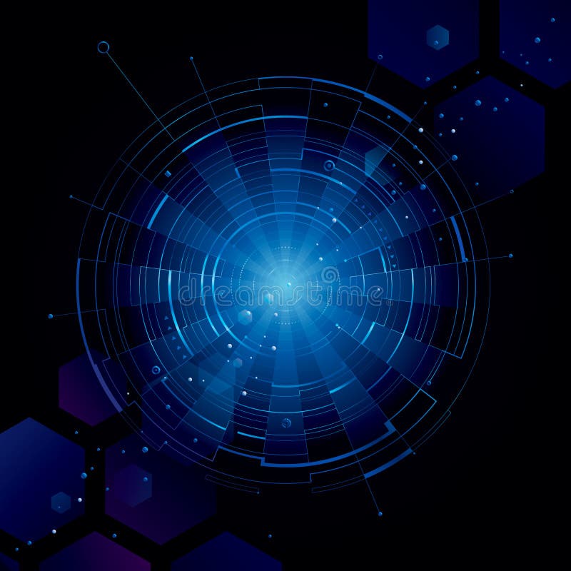 Elemento de hud de objeto futurista abstracto. la pantalla de holograma 3d  consta de una esfera de red global. ilustración de ciencia y tecnología.  vector