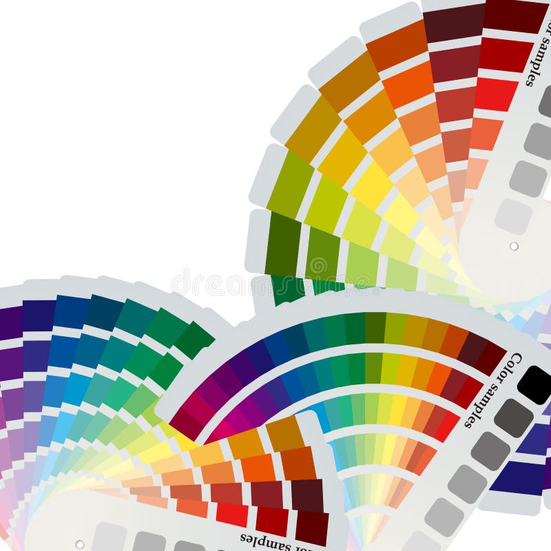 Cartas de colores de fondo ilustración del vector