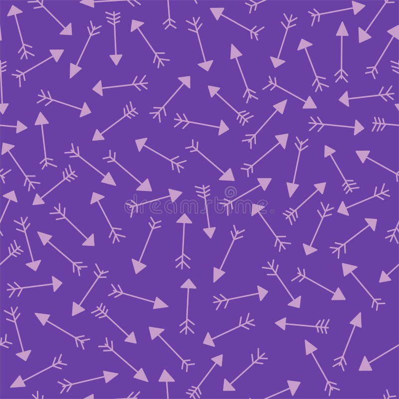 Fondo de las flechas del vector - diseño dibujado mano Modelo elegante inconsútil colorido ilustración del vector