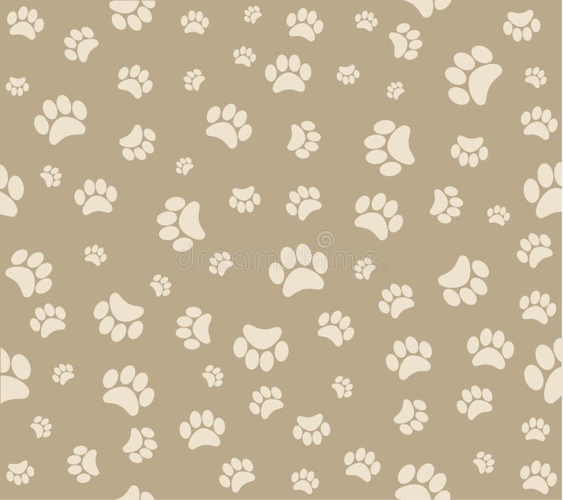 Modelo Inconsútil De Las Huellas Animales Del Fondo Ilustración del Vector - Ilustración de cubo