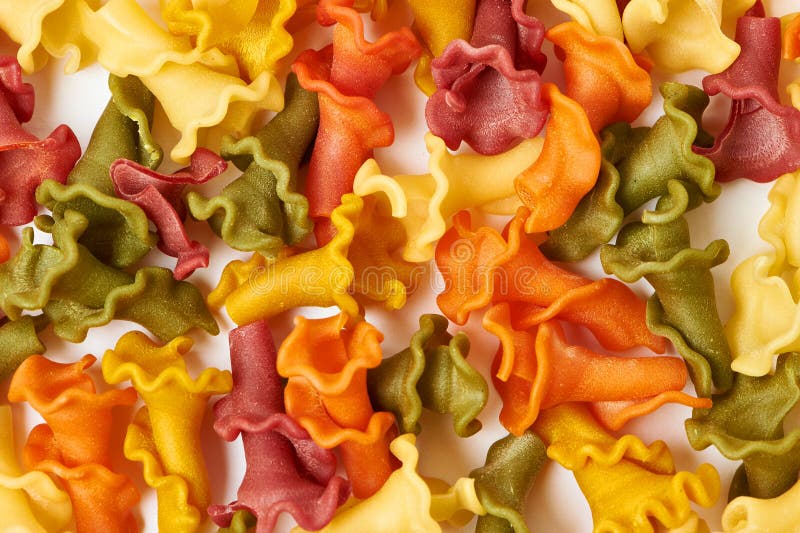 Background of pasta in the shape of a lily. Background of pasta in the shape of a lily