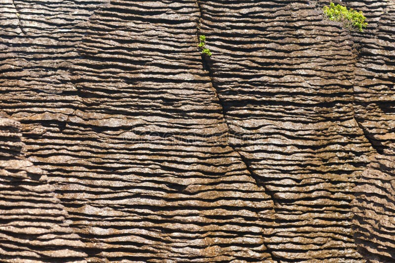 Antecedentes de las Rocas de Panqueque de Punakaiki, Nueva Zelanda imágenes de archivo libres de regalías
