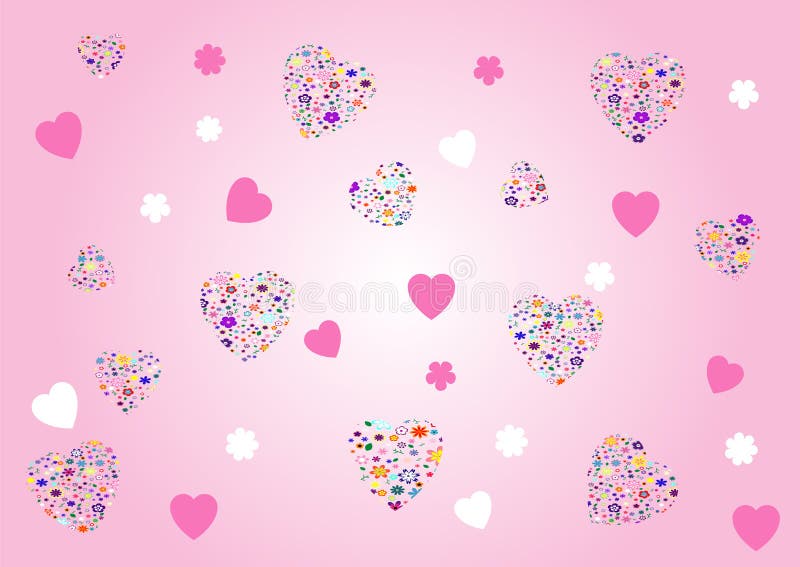 Fondo de las tarjetas del día de San Valentín - ilustración del vector. stock de ilustración Fondo de las tarjetas del día de San Valentín - ilustración del vector. stock de ilustración