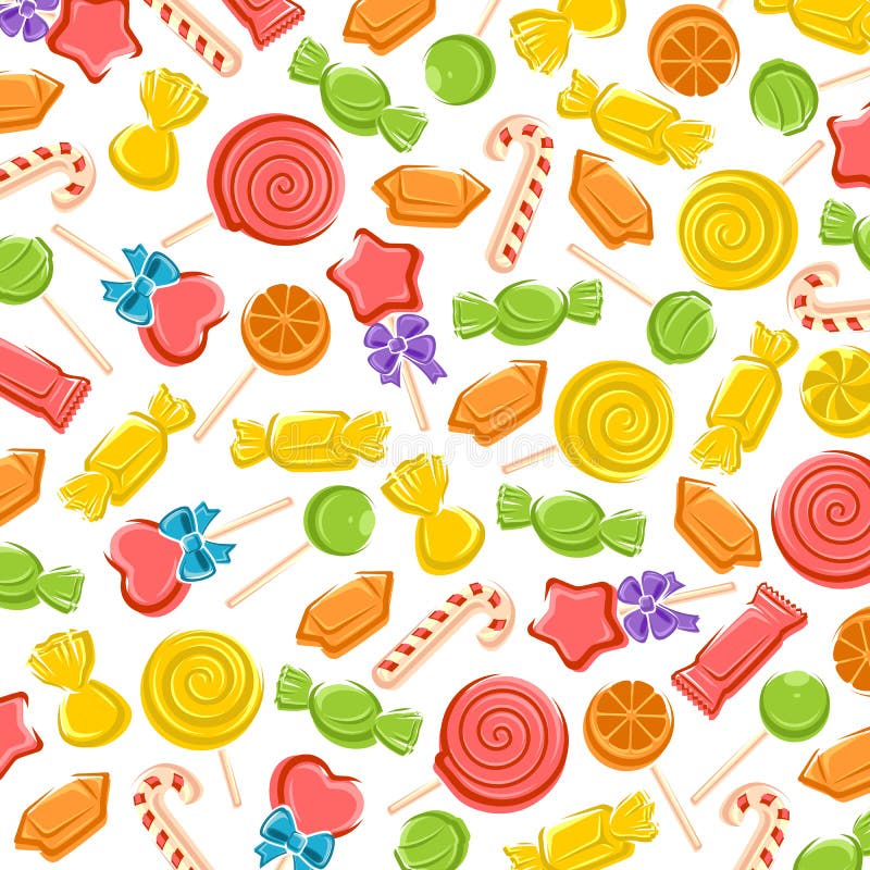 Fondo De Los Caramelos Vector Ilustración del Vector - Ilustración de