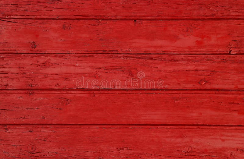 El Vintage Rojo Pintó El Panel De Madera Con Los Tablones Horizontales