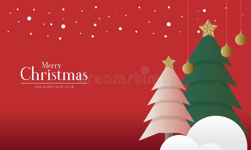 Fondo de navidad elegante con estrellas y bolas de árboles de navidad. Fondo de navidad elegante con estrellas de árboles y bolas de navidad en estilo de corte de papel