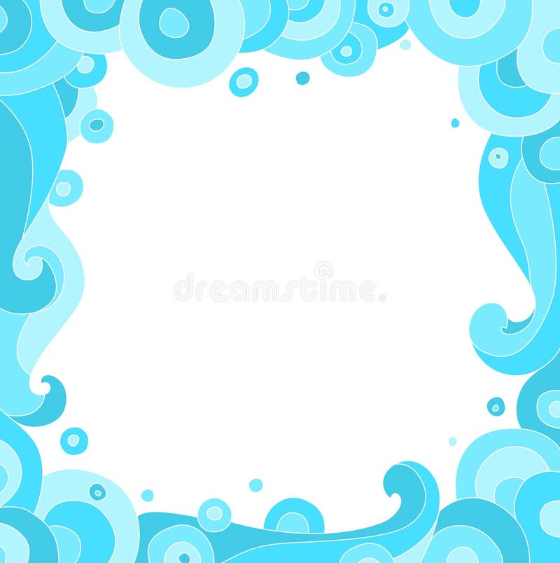 Fondo de ondas y de burbujas ilustración del vector Fondo de ondas y de burbujas ilustración del vector
