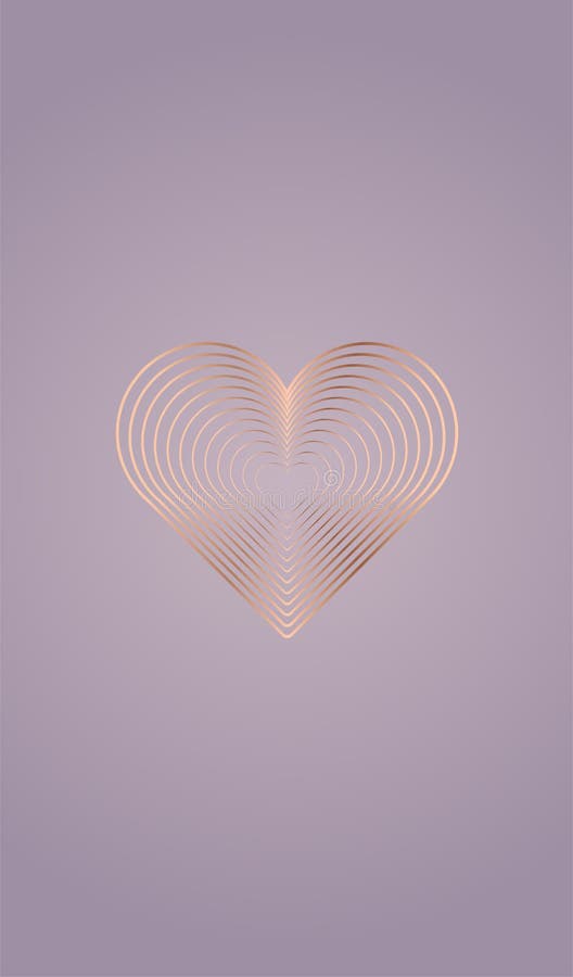 Fondo De Pantalla Abstracto Corazón Para Teléfonos Móviles Corazón Y Amor  Fondo De Pantalla Concepto Diseño Corazón Dorado Abstrac Ilustración del  Vector - Ilustración de rojo, saludo: 208214503
