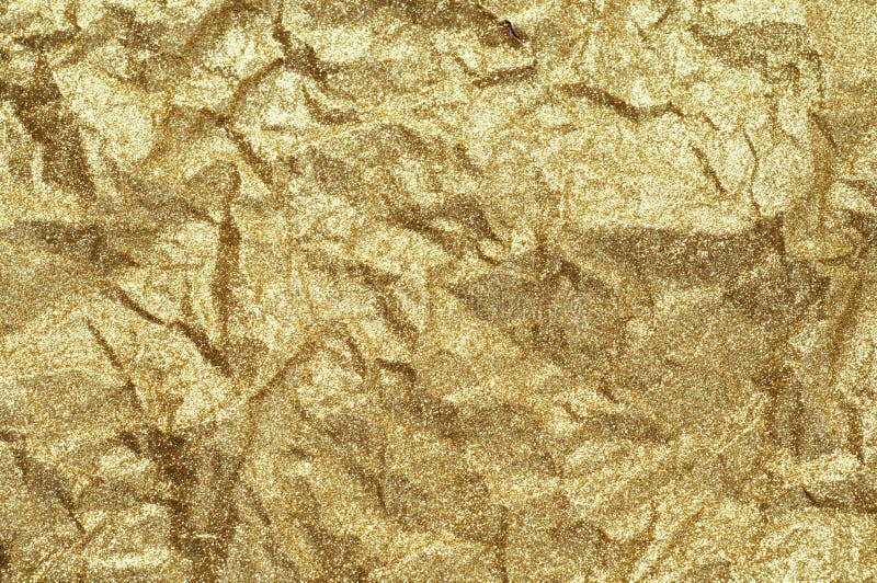 Fondo de papel arrugado oro del extracto de la textura fotos de archivo Fondo de papel arrugado oro del extracto de la textura fotos de archivo