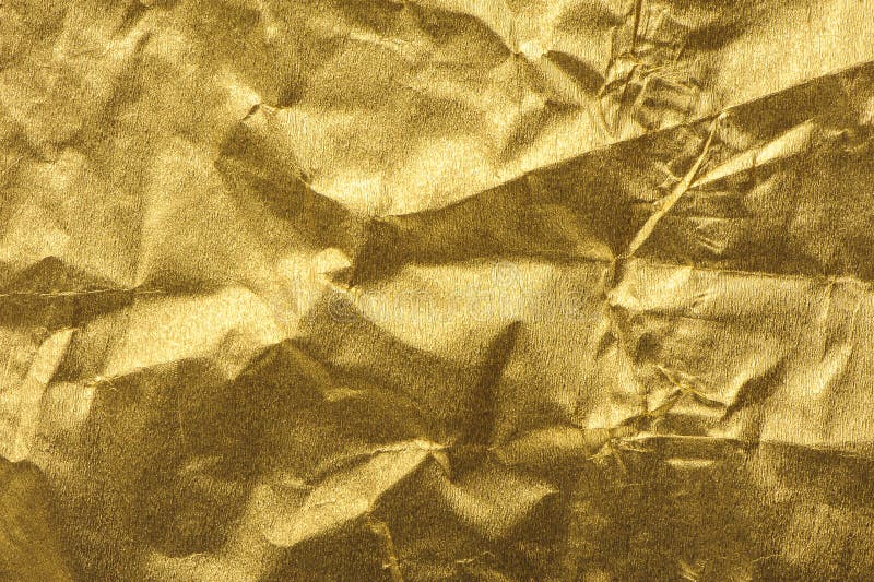 Fondo de papel arrugado oro del extracto de la textura imágenes de archivo libres de regalías Fondo de papel arrugado oro del extracto de la textura imágenes de archivo libres de regalías