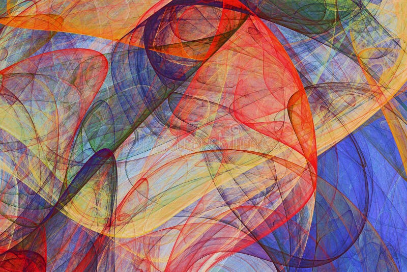 Fondo de pintura abstracto de velos que agitan coloridos stock de ilustración Fondo de pintura abstracto de velos que agitan coloridos stock de ilustración