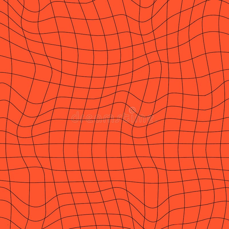 Fondo de tablero de ajedrez psicodélico. ilustraciones vectoriales onduladas estilo psicodélico moderno y tablero de ajedrez color groovy