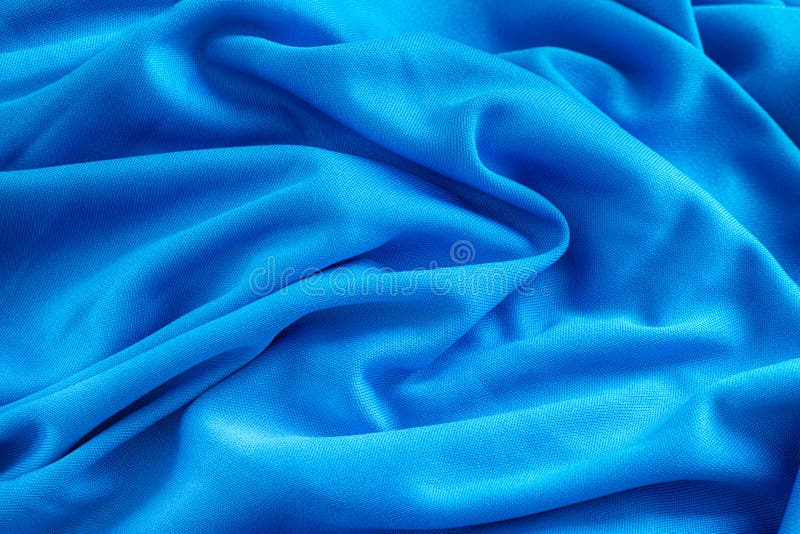Fondo De Textura De Tela Brillante De Color Azul Arrugado Foto de - Imagen de nadie, plegable: