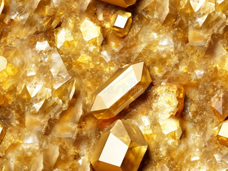 Fondo de cristales dorados de ámbar libre illustration