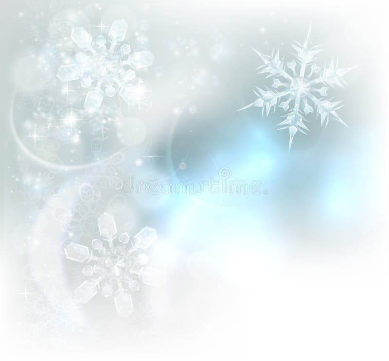 Fondo dei cristalli di ghiaccio dei fiocchi di neve di Natale