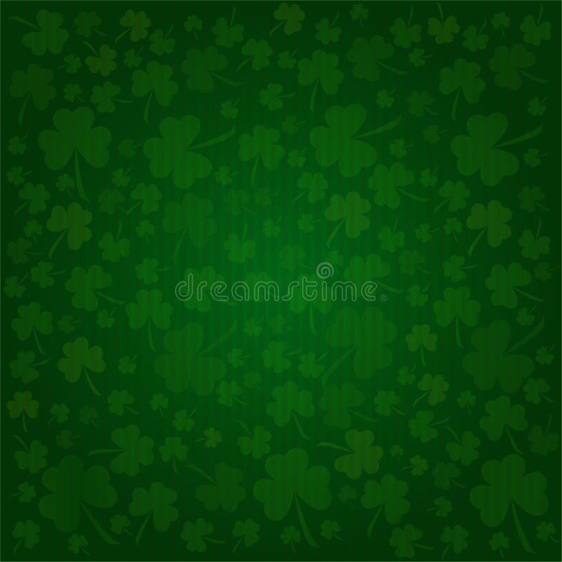 Fondo dei trifogli il giorno di St Patrick illustrazione vettoriale Fondo dei trifogli il giorno di St Patrick illustrazione vettoriale