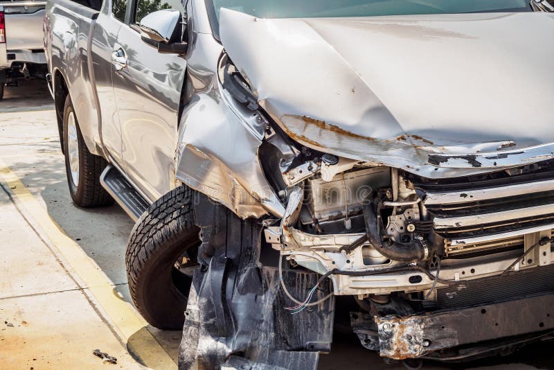 Fondo Del Accidente Del Choque De Coche Foto de archivo Imagen de