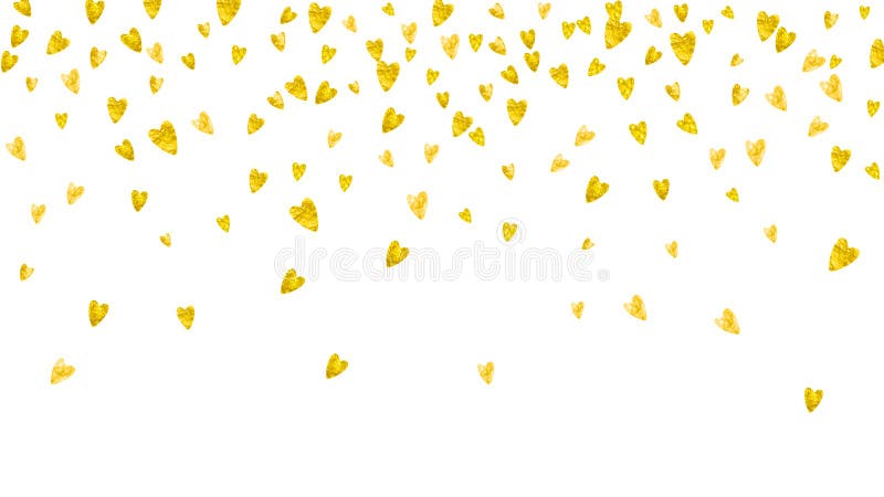 Fondo del biglietto di S. Valentino con i cuori di scintillio dell'oro 14 febbraio giorno illustrazione vettoriale Fondo del biglietto di S. Valentino con i cuori di scintillio dell'oro 14 febbraio giorno illustrazione vettoriale