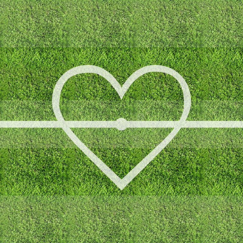 Fondo del campo de hierba del fútbol del amor foto de archivo Fondo del campo de hierba del fútbol del amor foto de archivo