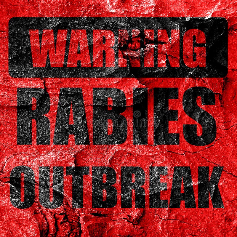 Fondo del concepto del virus de rabia stock de ilustración Fondo del concepto del virus de rabia stock de ilustración