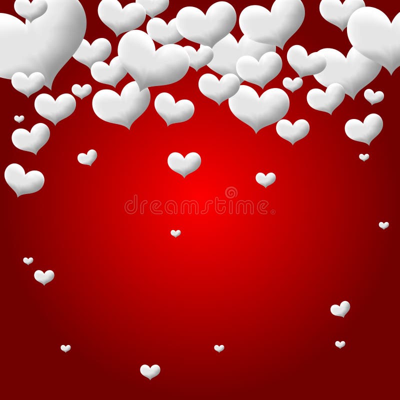 Fondo del corazón del amor de las tarjetas del día de San Valentín