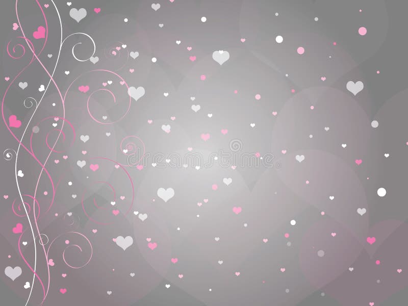 Fondo del corazón de las tarjetas del día de San Valentín ilustración del vector Fondo del corazón de las tarjetas del día de San Valentín ilustración del vector
