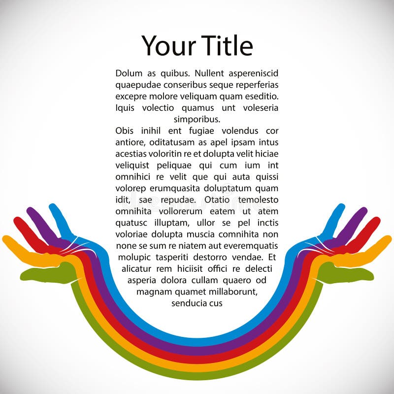 Fondo del diseño con las manos pintadas arco iris libre illustration Fondo del diseño con las manos pintadas arco iris libre illustration
