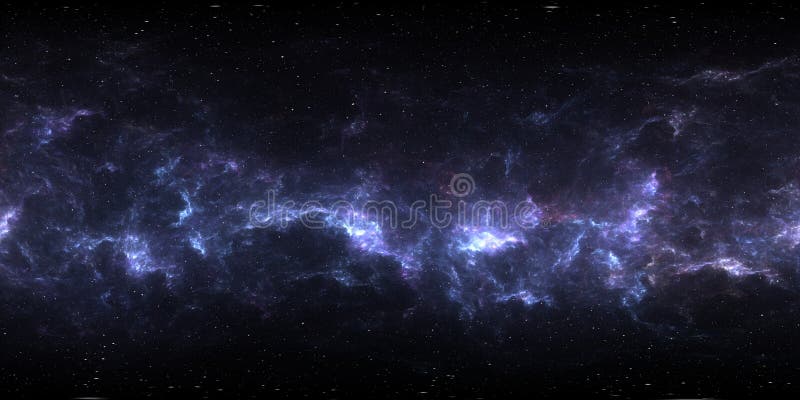 fondo del espacio de 360 grados con la nebulosa y las estrellas, proyecci?n equirectangular, mapa del ambiente Panorama esf?rico
