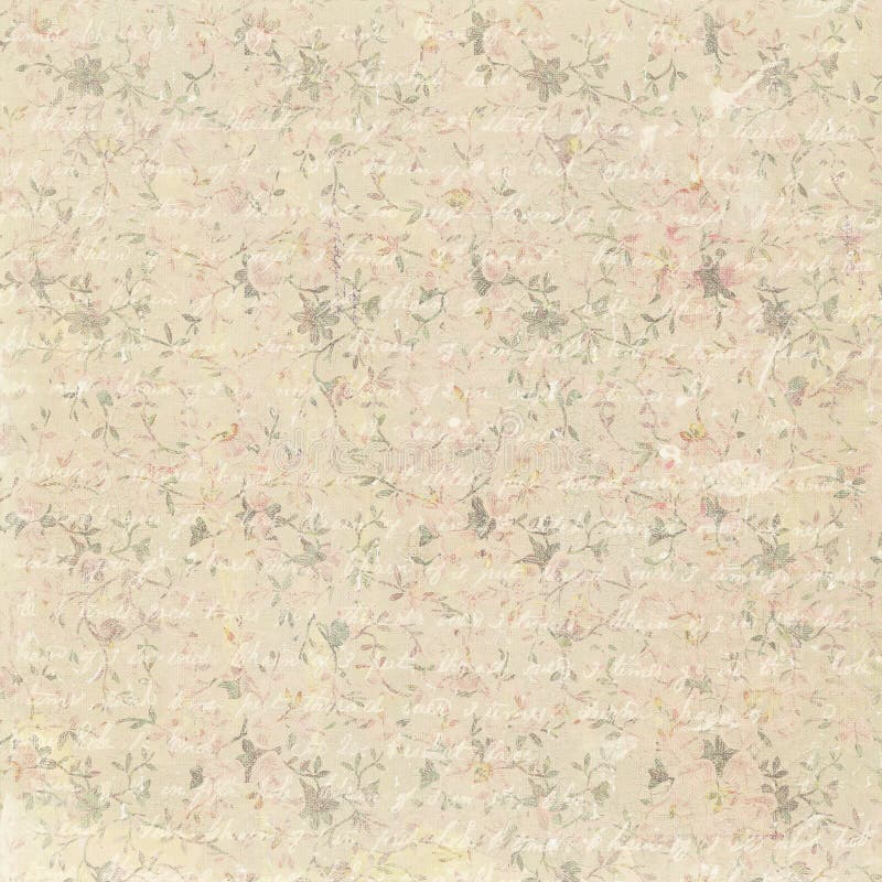 Fondo del estampado de flores del vintage con el texto antiguo stock de ilustración Fondo del estampado de flores del vintage con el texto antiguo stock de ilustración