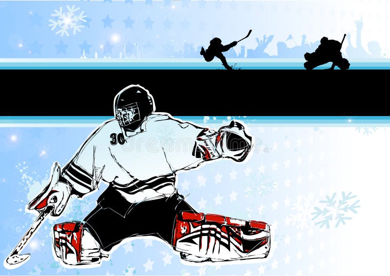 Fondo del hockey sobre hielo ilustración del vector Fondo del hockey sobre hielo ilustración del vector