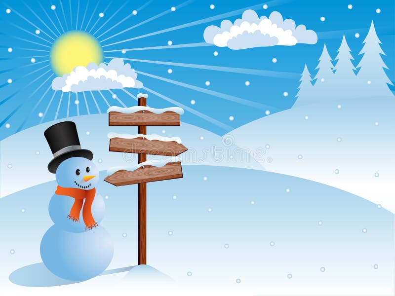 Fondo del invierno stock de ilustración Fondo del invierno stock de ilustración