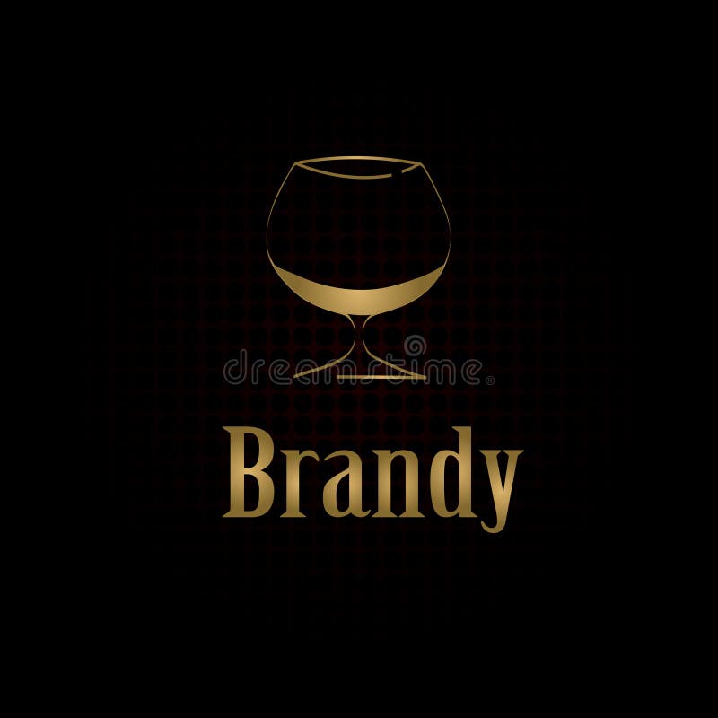 Fondo del menú del diseño del vidrio de brandy stock de ilustración Fondo del menú del diseño del vidrio de brandy stock de ilustración