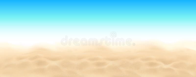 Fondo del paesaggio di vettore della sabbia e del cielo della spiaggia illustrazione vettoriale Fondo del paesaggio di vettore della sabbia e del cielo della spiaggia illustrazione vettoriale