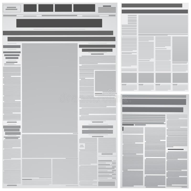 Fondo del periódico ilustración del vector. Ilustración de cubierta