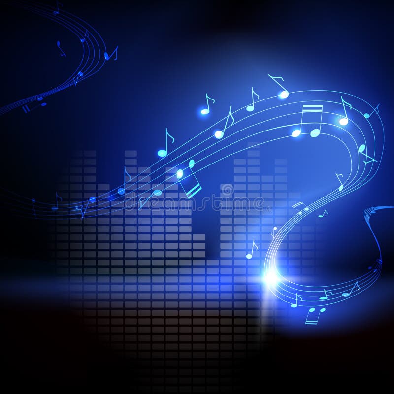 Fondo del vector con las notas musicales libre illustration Fondo del vector con las notas musicales libre illustration