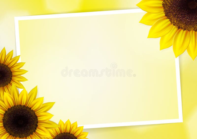 Fondo Del Vector De Los Girasoles Stock de ilustración - Ilustración de travieso, thanksgiving: 45435930