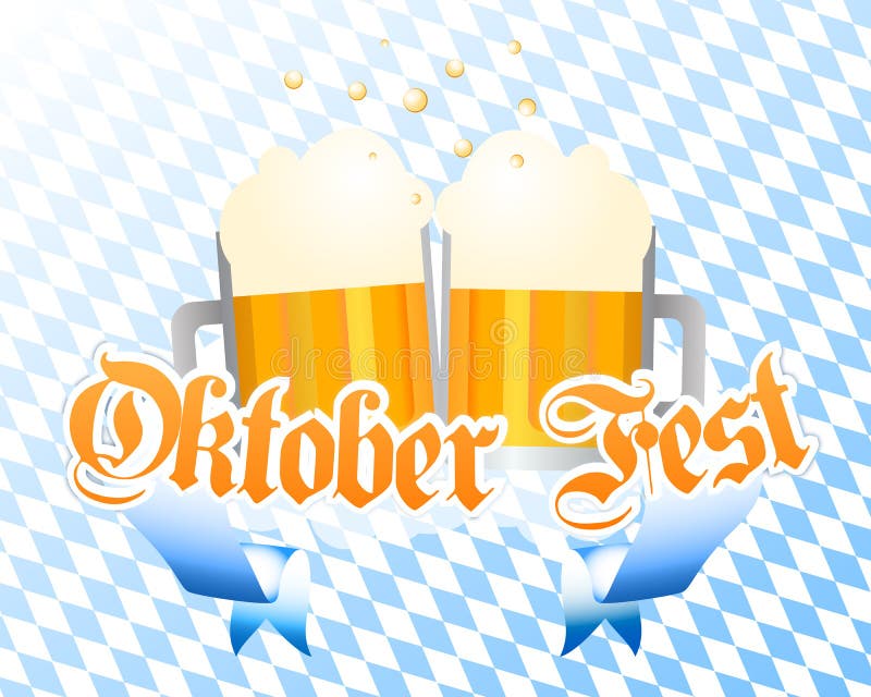 Fondo del vector de Oktoberfest stock de ilustración Fondo del vector de Oktoberfest stock de ilustración