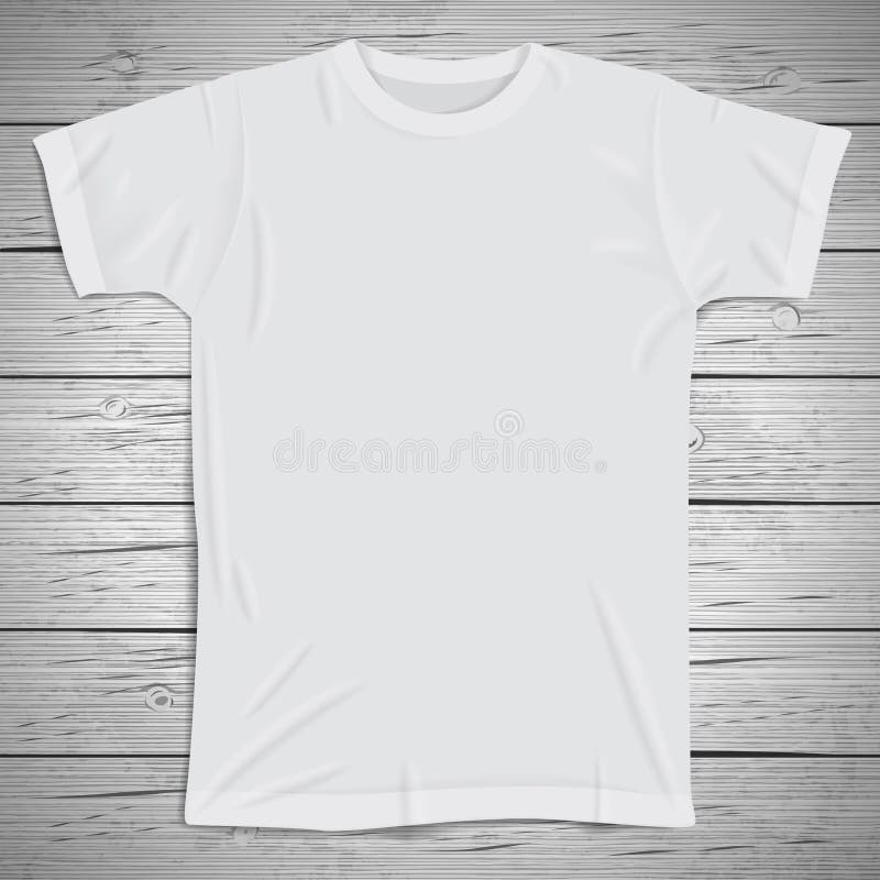 Fondo del vintage con la camiseta en blanco stock de ilustración Fondo del vintage con la camiseta en blanco stock de ilustración